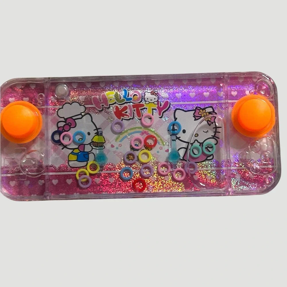 Hello Kitty Handheld Water Ring Toss Game Sparkling Pink Edition